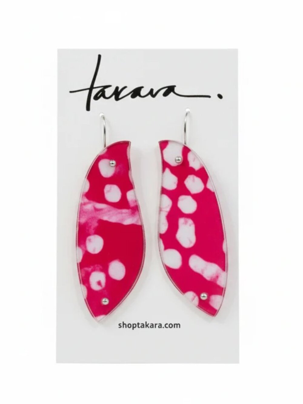 Takara Designs Dove Earring Pink Batik
